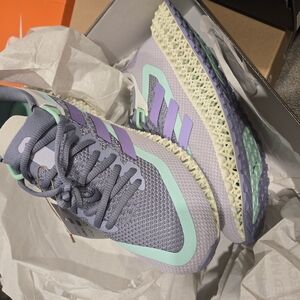 Adidas Women's Purple and Mint Sneakers